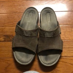 Men’s Merrell sandles brown leather